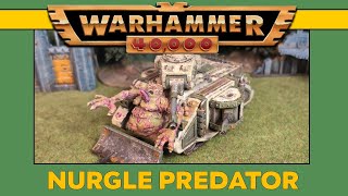 Nurgle Predator Build and Painting Chaos Space Marines  Warhammer 40k 2nd edition [upl. by Asirahc]