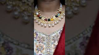 Gold Navaratna Necklace Unveiled by Lavya Jewels  MustHave Jewelry Trends 2024 LavyaJewels Viral [upl. by Jazmin985]