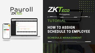 ZKPayroll  Schedule Management  How to Assign Schedule to Employee [upl. by Flin]