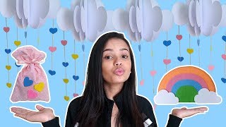 DIY 3 Ideias para Festa de Aniversário com o Tema Chuva de Amor [upl. by Aillicirp634]