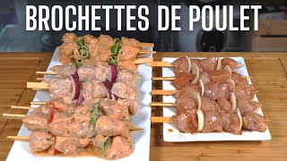 4 RECETTES DE BROCHETTES DE POULET  BARBECUE IS LOVE [upl. by Kalie]