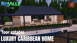 Roville House Codes Exploring Luxury Caribbean Home on Virtual Tour🏡  Toor estates  Roblox [upl. by Loutitia564]