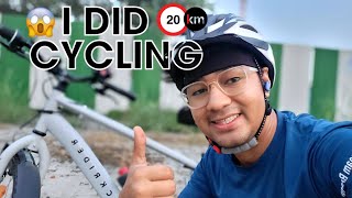 I did 20km Cycling 😱  Omega EventTOWNSCRIPT Cycling Challenge [upl. by Nemzzaj]