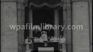 Extremely Rare footage of Pope Pius Xs Apostolic Blessing and voice [upl. by Ibbob]