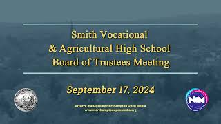 SVAHS Board of Trustees 91724 [upl. by Rotceh325]