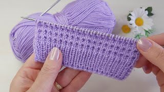 Üç günde yelek örün okadar kolay ✅iki şiş kolay örgü model anlatımı ✅crochet knitting [upl. by Llebiram]