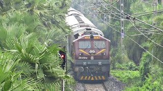 Stunning TKD WDP4B  DHILLIKA  Single Line Diesel Action [upl. by Cleodell]