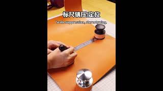 Handmade Leather Goods  Leather Paperweight [upl. by Osgood883]