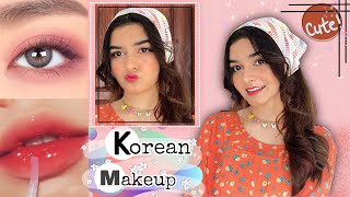 KOREAN MAKEUP Tutorial  Peachy Makeup  Tips amp Tricks [upl. by Magdaia972]