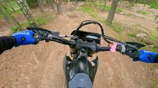 YAMAHA WR450F 2024 on the short loop at Botkyrka MK  Swedish Enduro [upl. by Nyluqcaj]