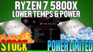 Lower Temps and Power On Your Ryzen 7 5800X CPU Without Losing Gaming Performance [upl. by Eleik]