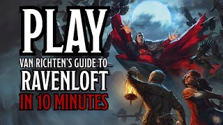 Start Playing Ravenloft in Under 10 Minutes  Van Richtens Guide to Ravnloft  DampD [upl. by Eiramait]