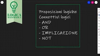 Proposizioni logiche [upl. by Dnalrah]