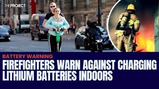 Firefighters Warn Against Charging Lithium Batteries Indoors [upl. by Kizzie298]