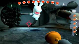 Rayman Raving Rabbids Walkthrough Test 75 Bunnies Arent Scared of The Dark [upl. by Ahsitra839]