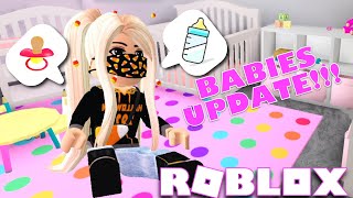 BABIES TAKE OVER BLOXBURG Welcome to Bloxburg Baby Update [upl. by Naffets]