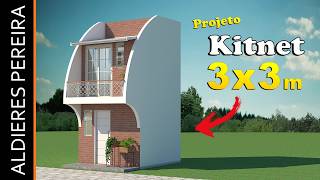 Kitnet 3x3 metros  Até duas pessoas  Veja como fazer [upl. by Rahman155]