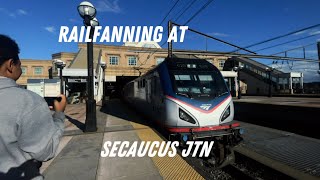 Railfanning At Secaucus Junction ￼ ACS64 ALP45 ALP46 [upl. by Maitland151]