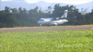 ATR 42 Air Antilles Express Landing in Martinique  TFFF [upl. by Eselrahc15]