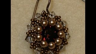 Sidonias handmade jewelry  Vintage Swarovski beaded earrings [upl. by Icul481]