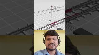 amazing facts behind railway catenary system short electrification [upl. by Cazzie]