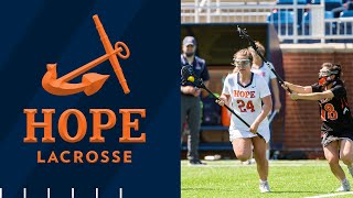 Hope vs Mount Union  Womens Lacrosse 4222  NCAA D3 Lacrosse [upl. by Aurita]