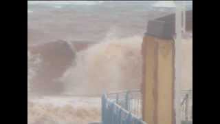 Bad Weather in Israel 712015 Galilee Storm 10m Waves [upl. by Roberson854]