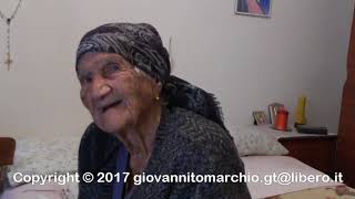 SIDERNO RC  NONNA CATUZZA 102 ANNI TRA SANTI E MADONNE  DI GIOVANNI TOMARCHIO [upl. by Eigna]