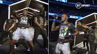 Israel Adesanya shows off incredible dance moves in legendary walkout at UFC 243 [upl. by Nac27]