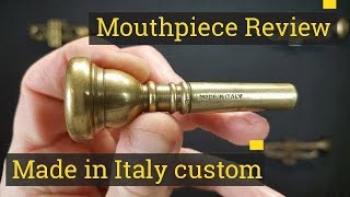 Review Trumpet Mouthpiece  Vintage Made in Italy in brass [upl. by Anertak]