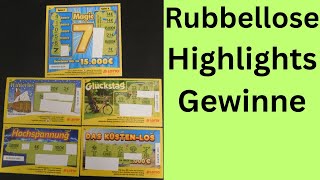 Rubbellose  Highlights alle Gewinne und Nietenfrei vom November 2023 [upl. by Towbin]