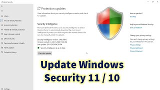 How to Update Windows Security 11 [upl. by Oer]