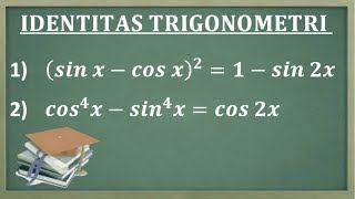 Identitas trigonometri cara mudah identitas trigonometri bentuk ruas kanan sama dengan ruas kiri [upl. by Mills]