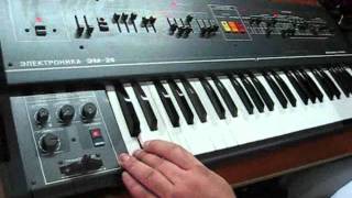 ELEKTRONIKA EM25  Soviet vintage strings synth [upl. by Kokaras]