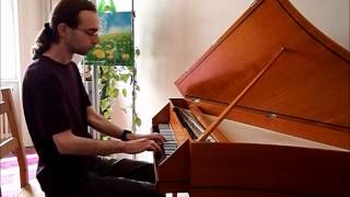 Rameau Suite in a minor  Allemande John Moraitis spinet [upl. by Eissak]