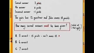 BMAT 2004 Section 1  Q12 MLP  Quiz scores  Worked Solution [upl. by Janene]