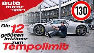 Die 12 größten Irrtümer zum Tempolimit auf der Autobahn  Bloch erklärt 55  auto motor amp sport [upl. by Matthias]