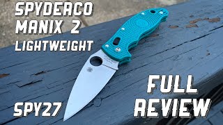 Spyderco Manix 2 Lightweight SPY27 Full Review [upl. by Jamnes]