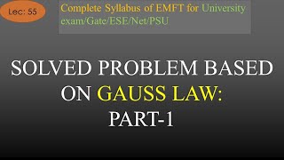 Solved Problem Based on Gauss Law Part 1  EMFT  R K Classes  Hindi  Lec 55  Join Telegram 4 PDF [upl. by Ltney]