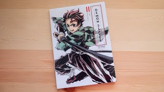 The Art of Demon Slayer Kimetsu no Yaiba the Anime vol 1 book flip [upl. by Prudi158]