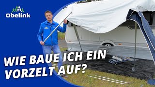 Vorzelt aufbauen  Wie baue ich ein Vorzelt auf  Obelink [upl. by Lunette]