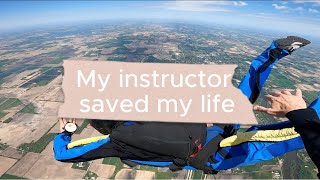 MY INSTRUCTOR SAVED MY LIFE  SKYDIVING MOMENTS [upl. by Iturhs]