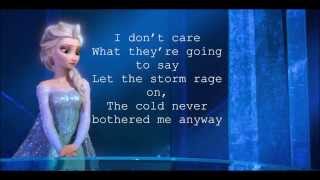 Let it Go Frozen Lyrics [upl. by Noislla]