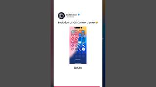 Evolution of iPhone iOS Control Centre 😍 [upl. by Chap]