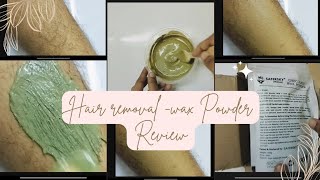 Painless Hair removal review on Organic Chocolate Wax Powder waxpowder review youtube video [upl. by Rebmeced]