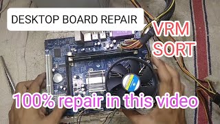 desktop motherboard repairdesktop motherboard vrm section repair [upl. by Nolra]