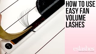 How To Use Easy Fan Volume Eyelash Extensions [upl. by Bush151]