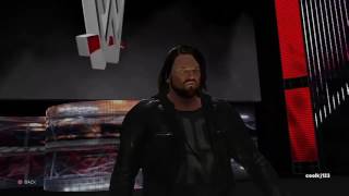 WWE2K17 AJ Styles Entrance With TNA Theme Evil Ways [upl. by Ardisj]