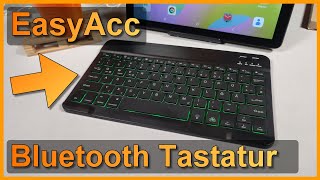 Review EasyAcc BluetoothTastatur für Android  iOS  Windows etc [upl. by Valerle]