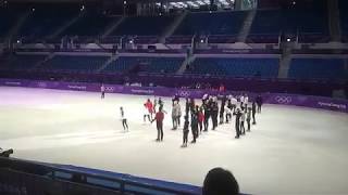 Pyeongchang February 2018 Gala Practice on Olypmic Games Figure Skating [upl. by Sairahcaz]